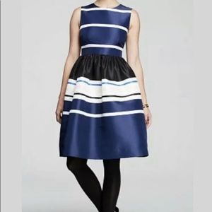 Kate Spade Holiday Striped Fit-and-Flare Dress